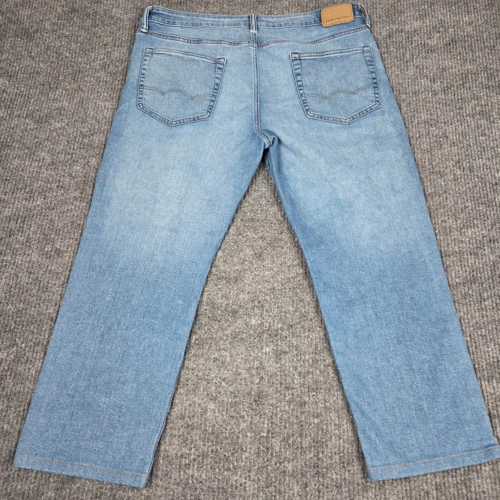 American Eagle Mens Original Straight Leg‎ Jeans Medium Wash Blue 36x30 (36X27)